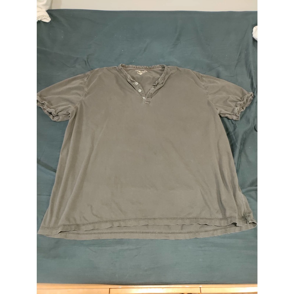XXL Black G.H. Bass & Co Henley T-Shirt
